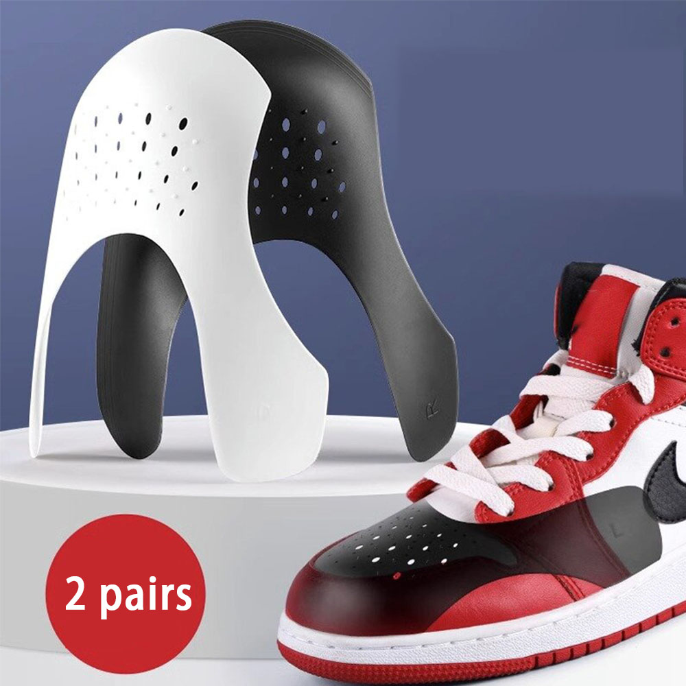 Sneaker Protector Spray - 4 ชิ้น Crease Protector หัวรองเท้ารองเท้าผ้าใบโล่ Anti
