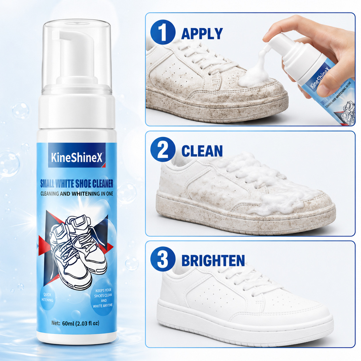 ชุดทำความสะอาดรองเท้า Gihen โฟ - Sneaker Care Kit บทวิจารณ์และราคา