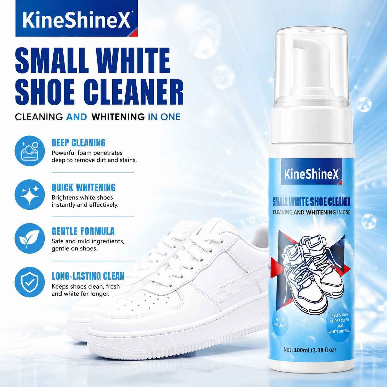 ชุดทำความสะอาดรองเท้า Gihen โฟ - Sneaker Care Kit บทวิจารณ์และราคา